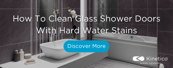 How to clean hard water stains from glass shower doors